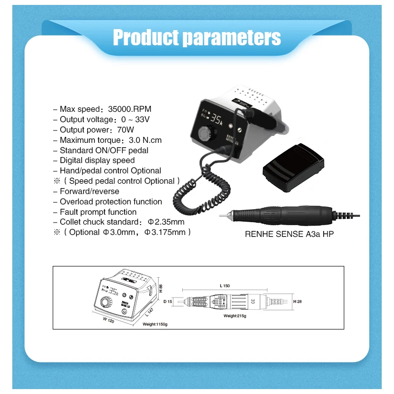 Микромотор RHJC Renhe Sense A3a 35000 об/мин