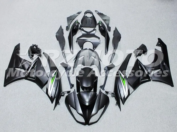 

Новый комплект обтекателей из АБС-пластика подходит для Kawasaki Ninja ZX-6R ZX6R 636 599 2009 2010 2011 09 10 11 12 комплект обтекателей матовый черный