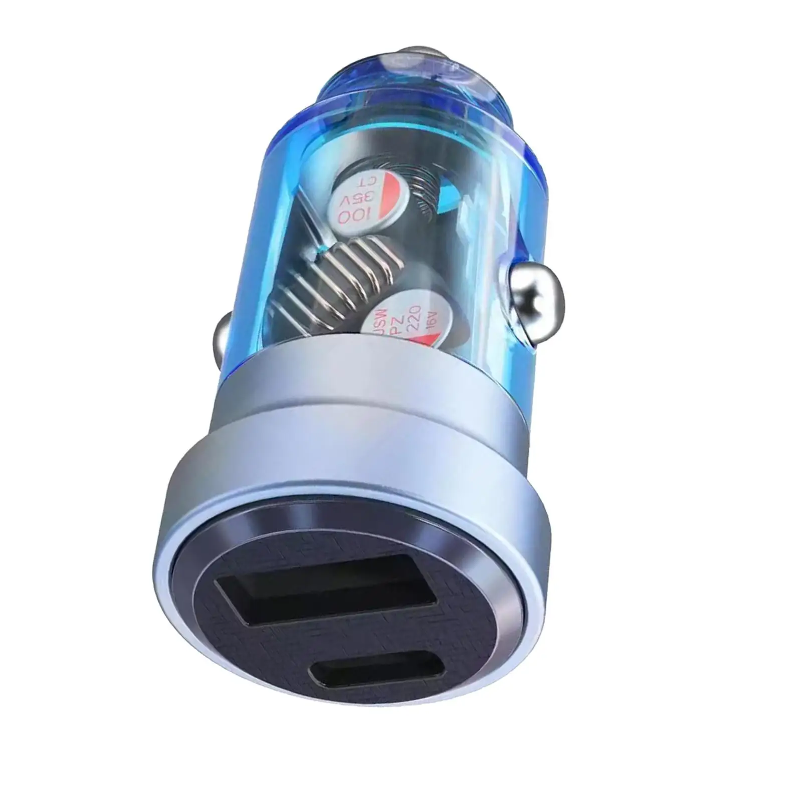 Мини-адаптер автомобильного зарядного устройства для быстрой зарядки PD30W QC18W