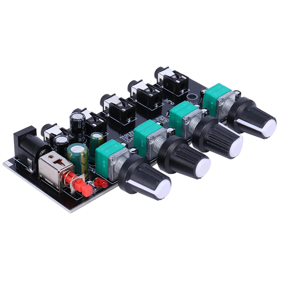 

4-сторонняя Стандартная плата, аудиоисточник, ревербератор, 4-сторонний выход, стереосигнал, плата смесителя звука, четыре входа, один выход