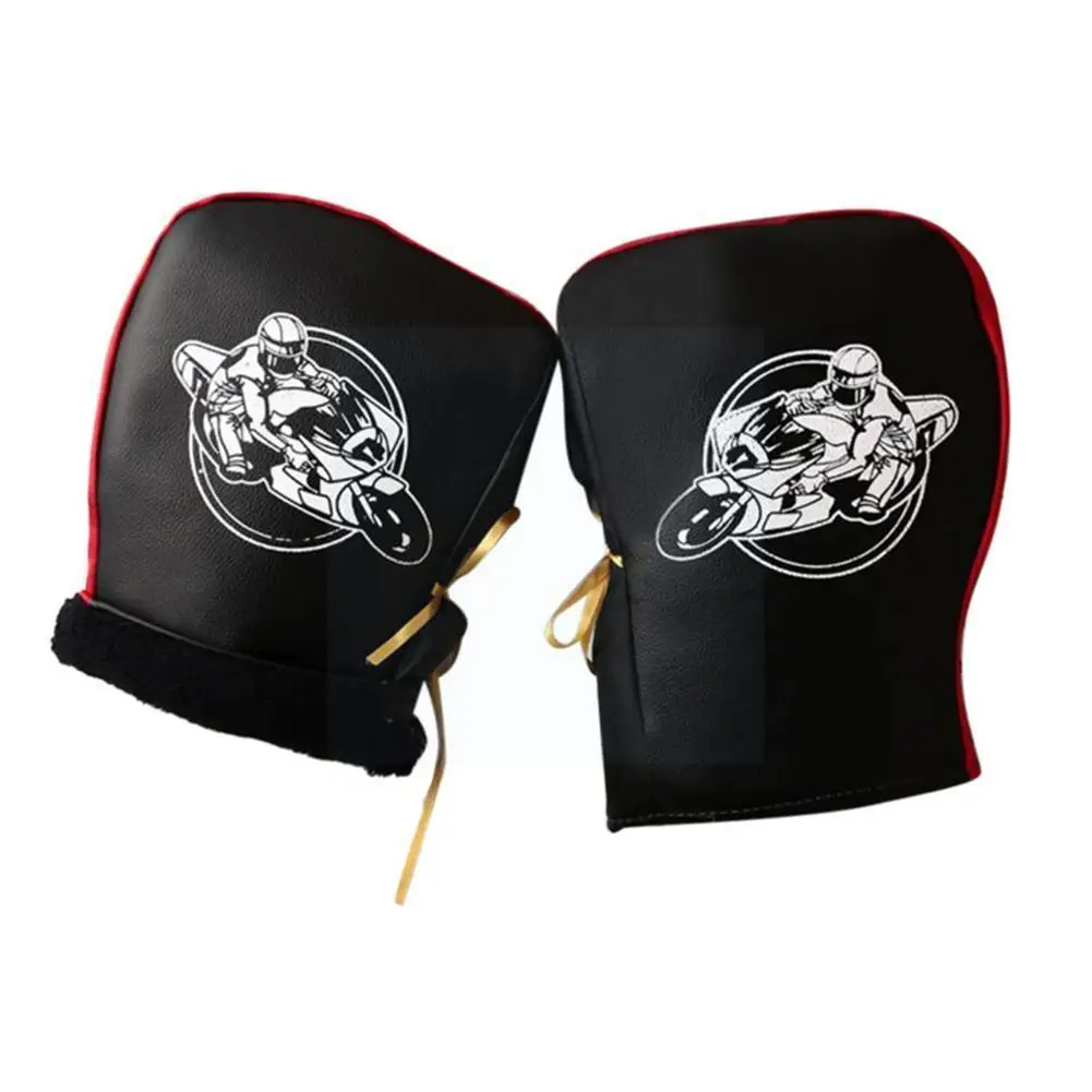 

Riding Gloves Free Size Electric Bike Plus Velvet Warm Handlebar Waterproof Riding Cover Glove Cover Battery Motorcycle E7c3