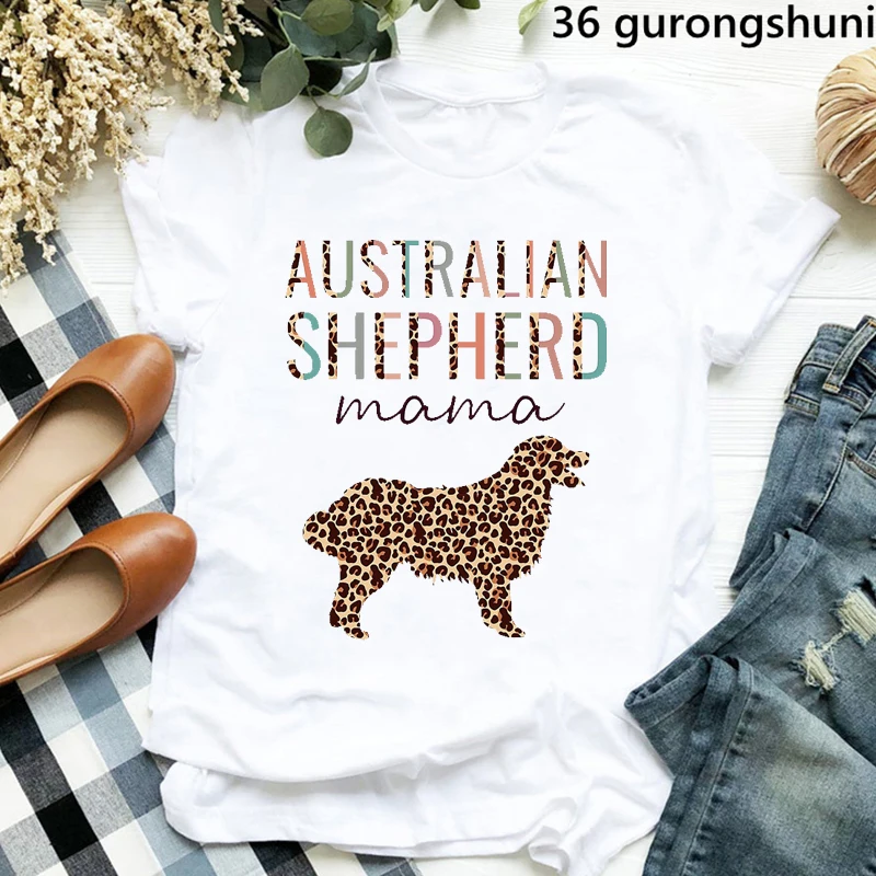 Женская футболка с леопардовым принтом в стиле 90-х собаки Бигля немецкой овчарки