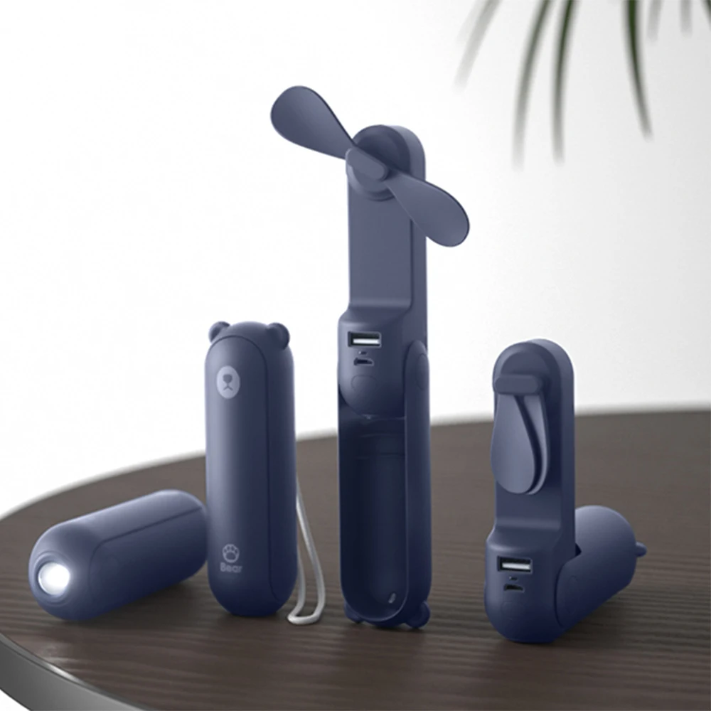 

Портативный ручной мини-вентилятор складной карманный веер, Usb Перезаряжаемый Настольный вентилятор 4800 мАч, маленькие дорожные вентилятор...