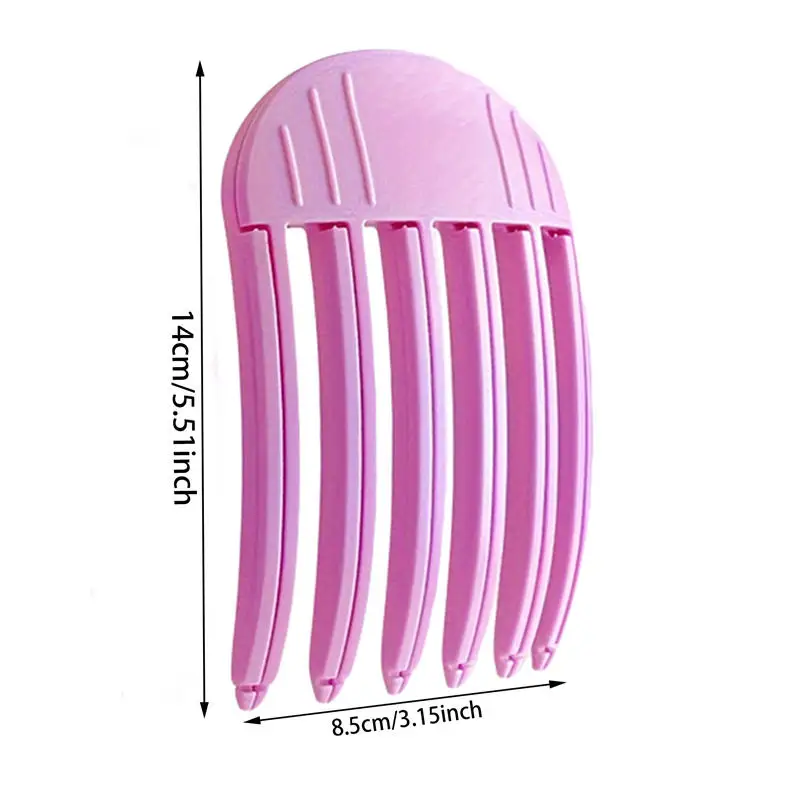 Пушистая заколка для завивки челки заколки волос с корнями объемные женские