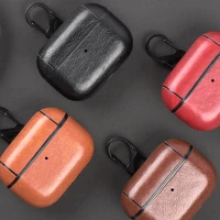 luxury leather soft earphone case for airpods pro charging box cover wireless headphone case for apple airpods 3 2 1 air pods