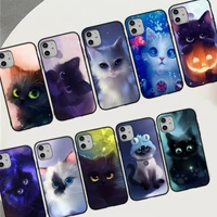 cute cat cartoon phone case for iphone 11 12 13 mini pro max 8 7 6 6s plus x 5 se 2020 xr xs funda case
