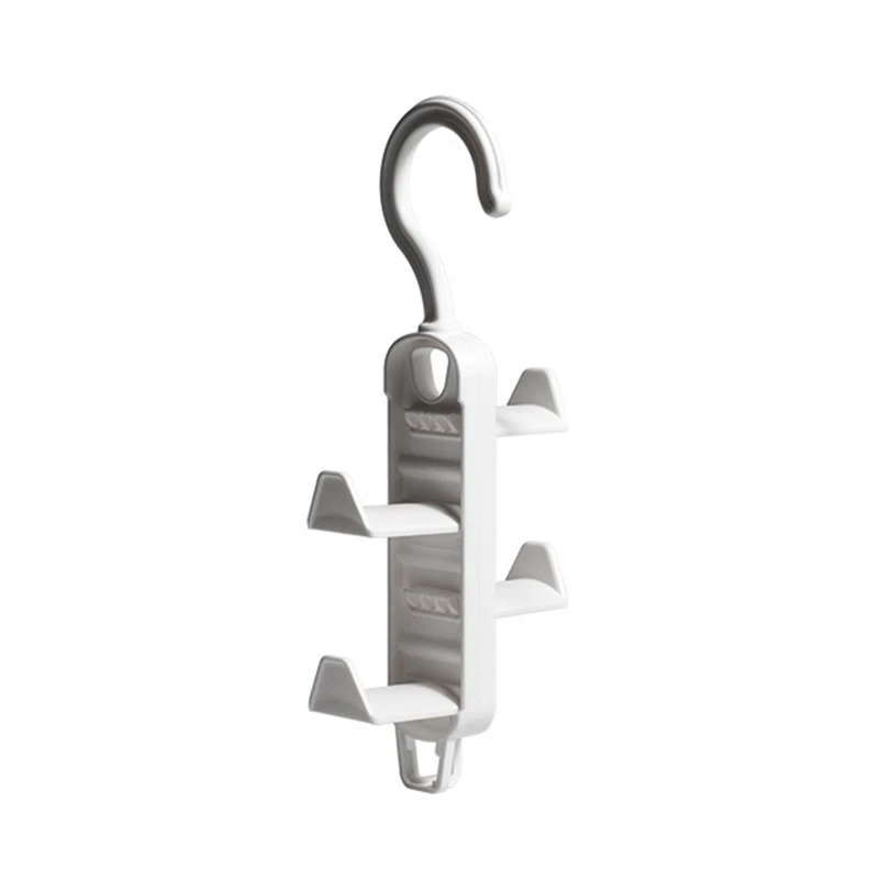 

Multifunction Bag Hanging Storage Organizer with 4 Hooks Space Saving Hook Rack 53CA
