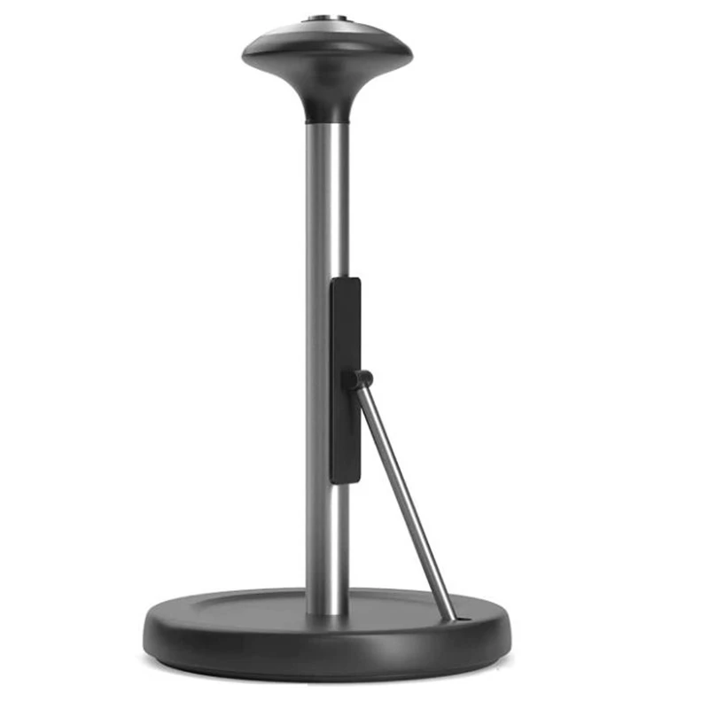 

Стойка для бумажных полотенец, подставка из нержавеющей стали для бумажных рулонов, с основанием и натяжным рычагом, для кухни/обеденного с...