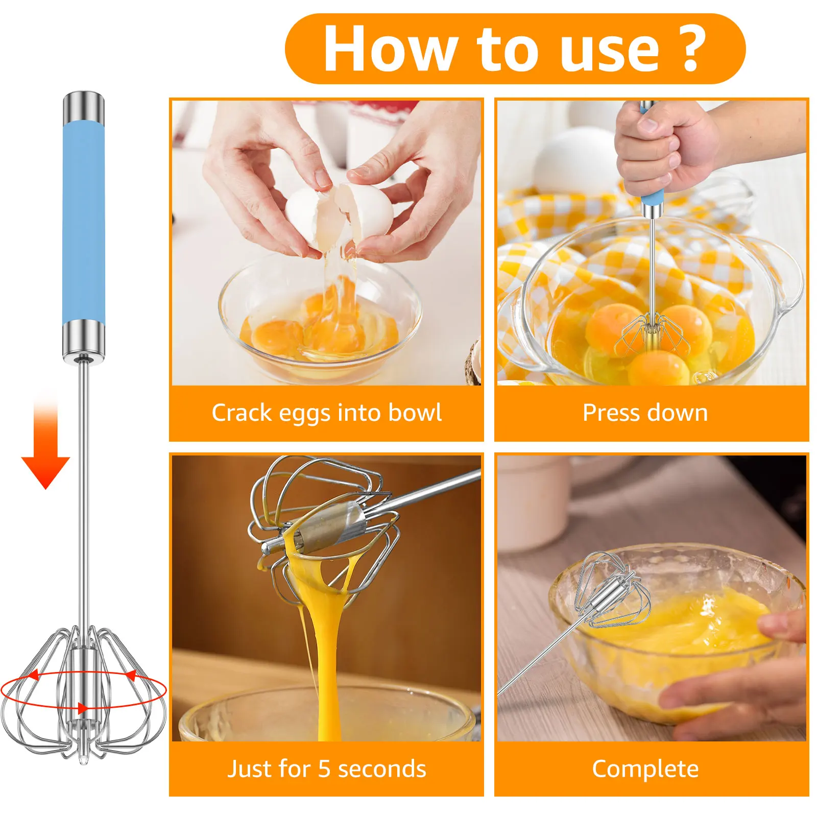 4 шт. венчик для взбивания яиц нержавеющая сталь