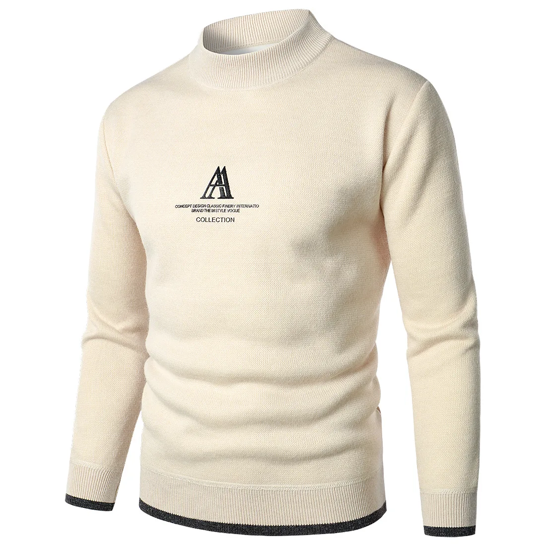 Men Sweater  Autumn New Warm Collar Pullover Casual Sweaters