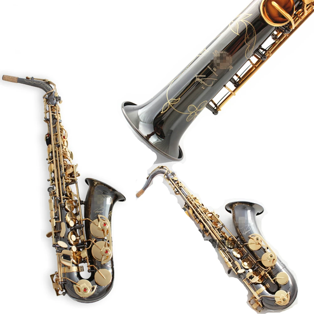 

France Salmer Saxophone R54 Soprano Tenor Sax B Flat Alto bE Saxofone Professional Musical Instruments Black Nickel Gold