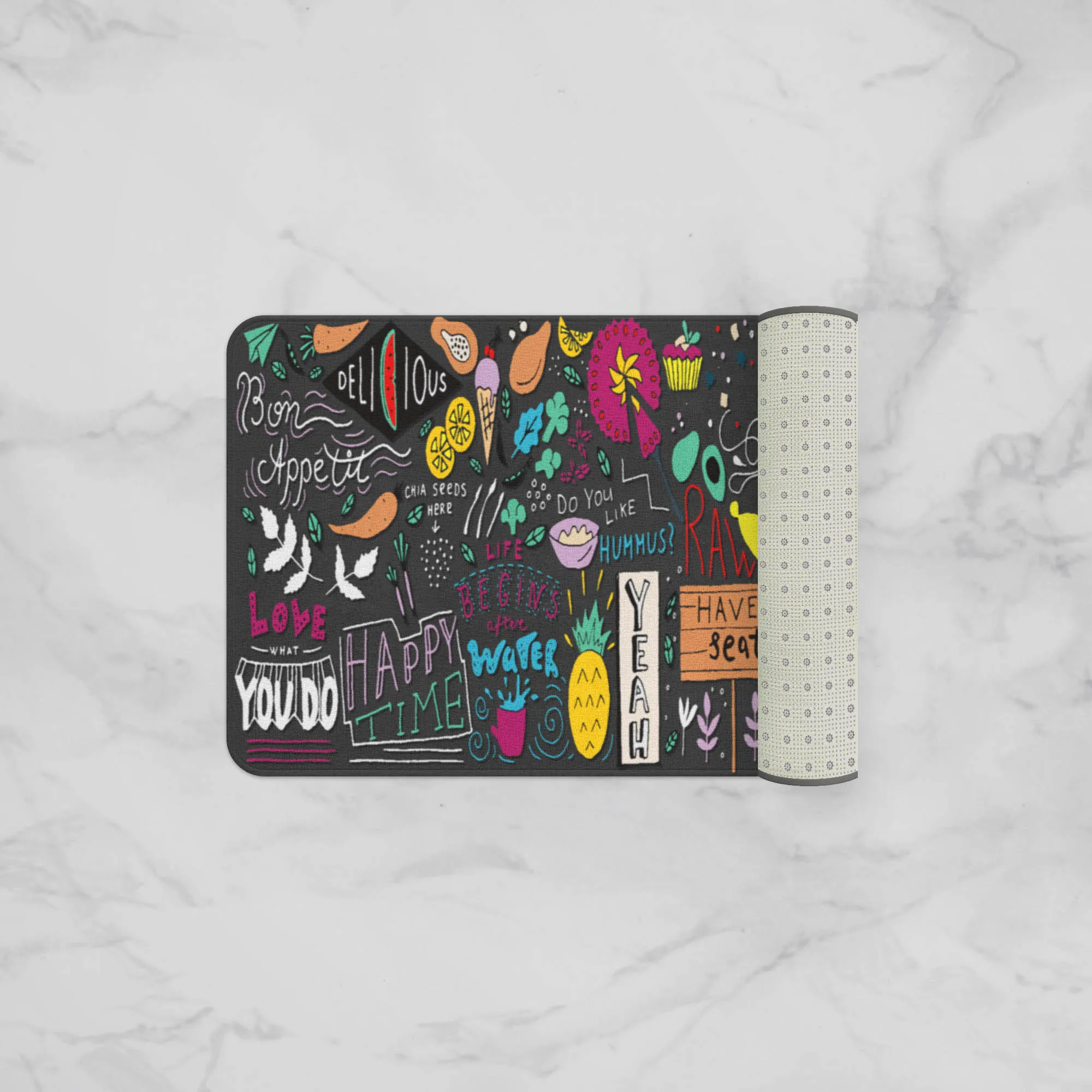 

Flannel Floor Kitchen Mats Non-slip Water Absorbent Bath Mats Soft Entrance Door Mats for Living Room Kitchen Bathroom