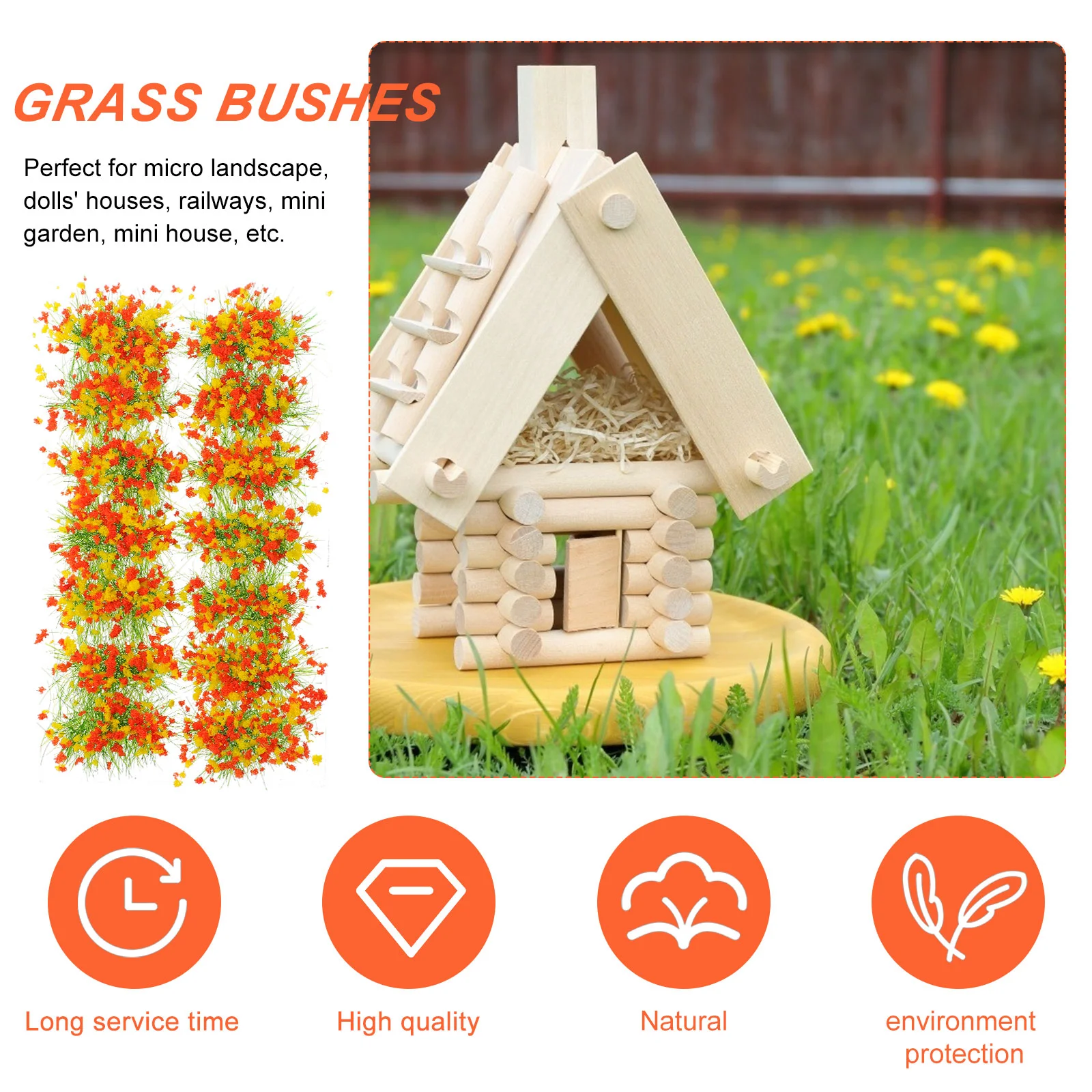 Сарай для травы строительная модель кусты мини-цветочный кластер набор декора