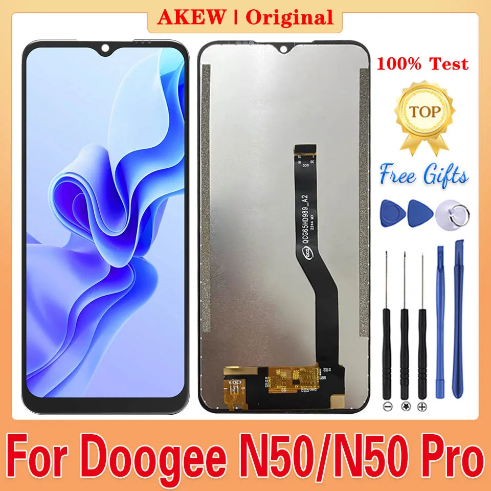 Фото ЖК-дисплей 6,52 дюймов Для Doogee N50, Оригинальный сенсорный экран Для DOOGEE N50 Pro, дигитайзер N50S в сборе, N50PRO, N50Plus, запасные части №1