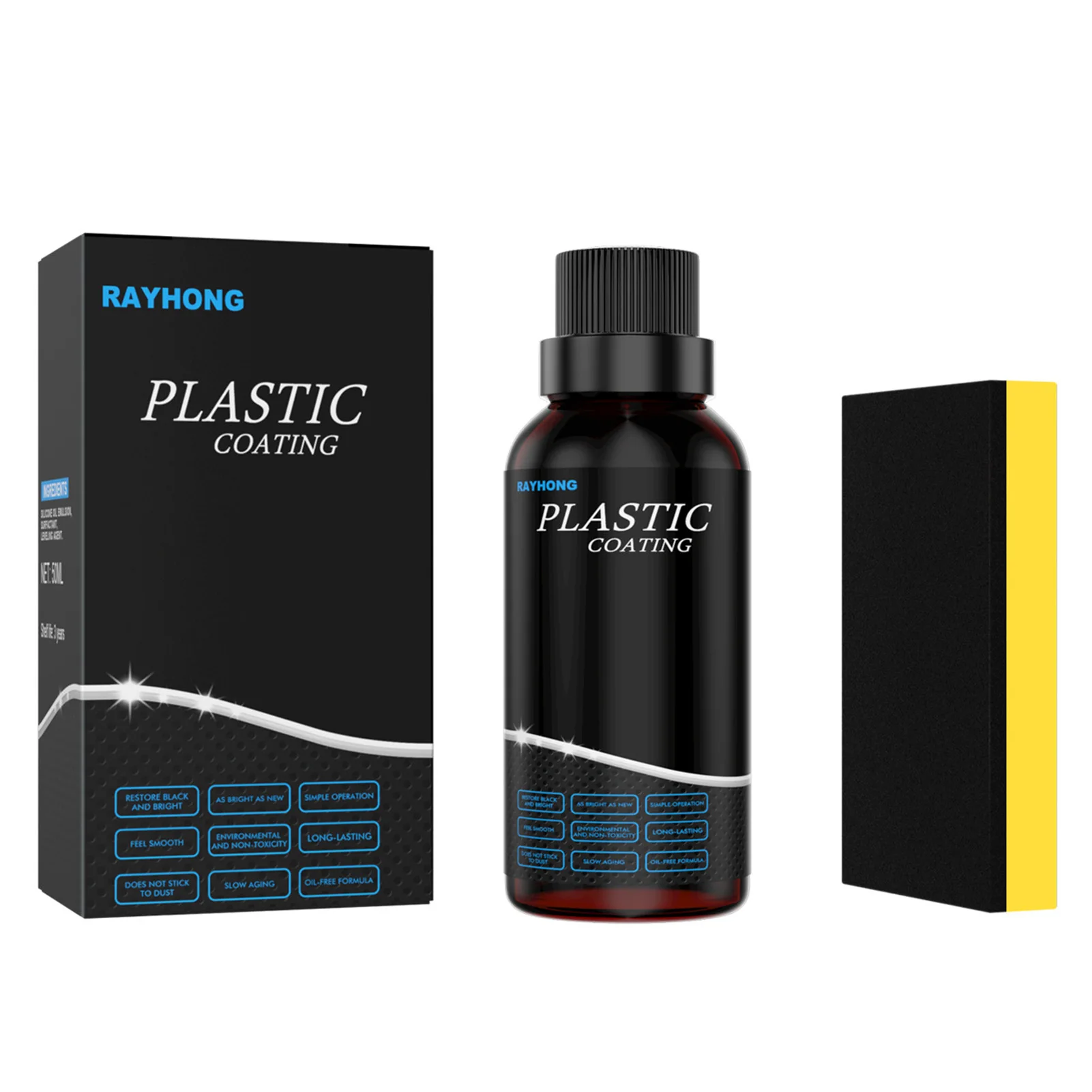 

50ml Car Plastic Refurbishment Agent Car Maintenance Dashboard Refurbishment Agent Leather Refresher Car Interior Coating