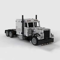 moc 59951 small american heavy truck boy gift mosaic building block technology boy girl birthday christmas gift