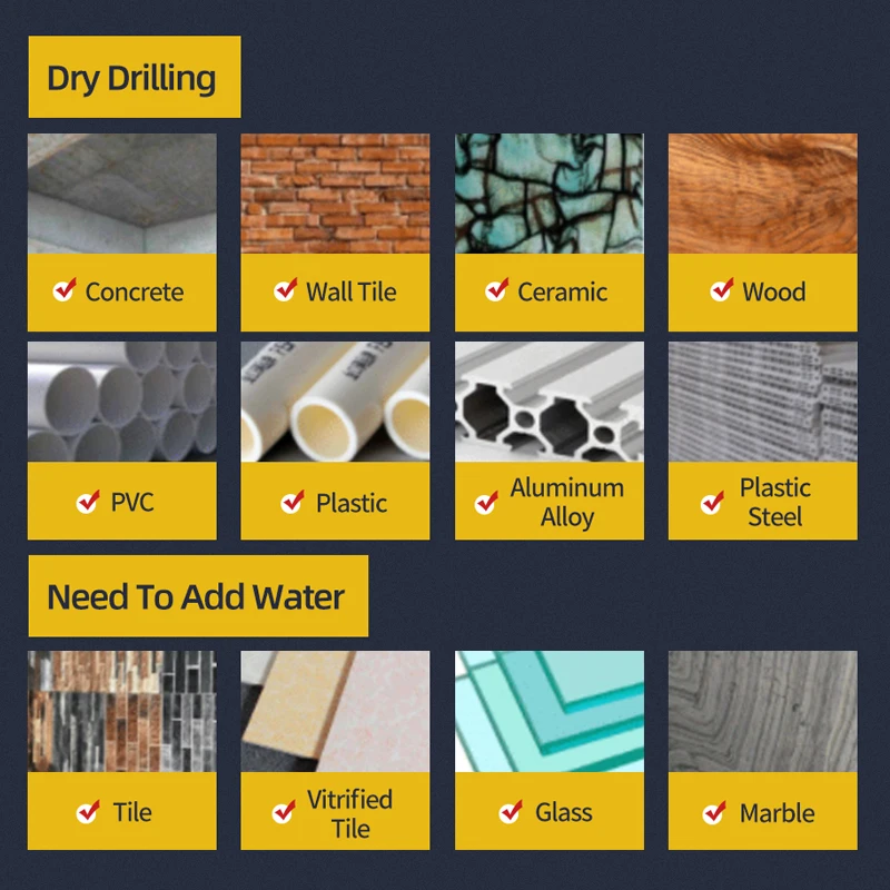 3 4 5 6 8 10 12 мм Крестовина Хексагональный сверловочный бит для стекла, бетона, керамики, открывателя отверстий с тунгстеновым карбидом и твердосплавными битами, комплект инструментов.