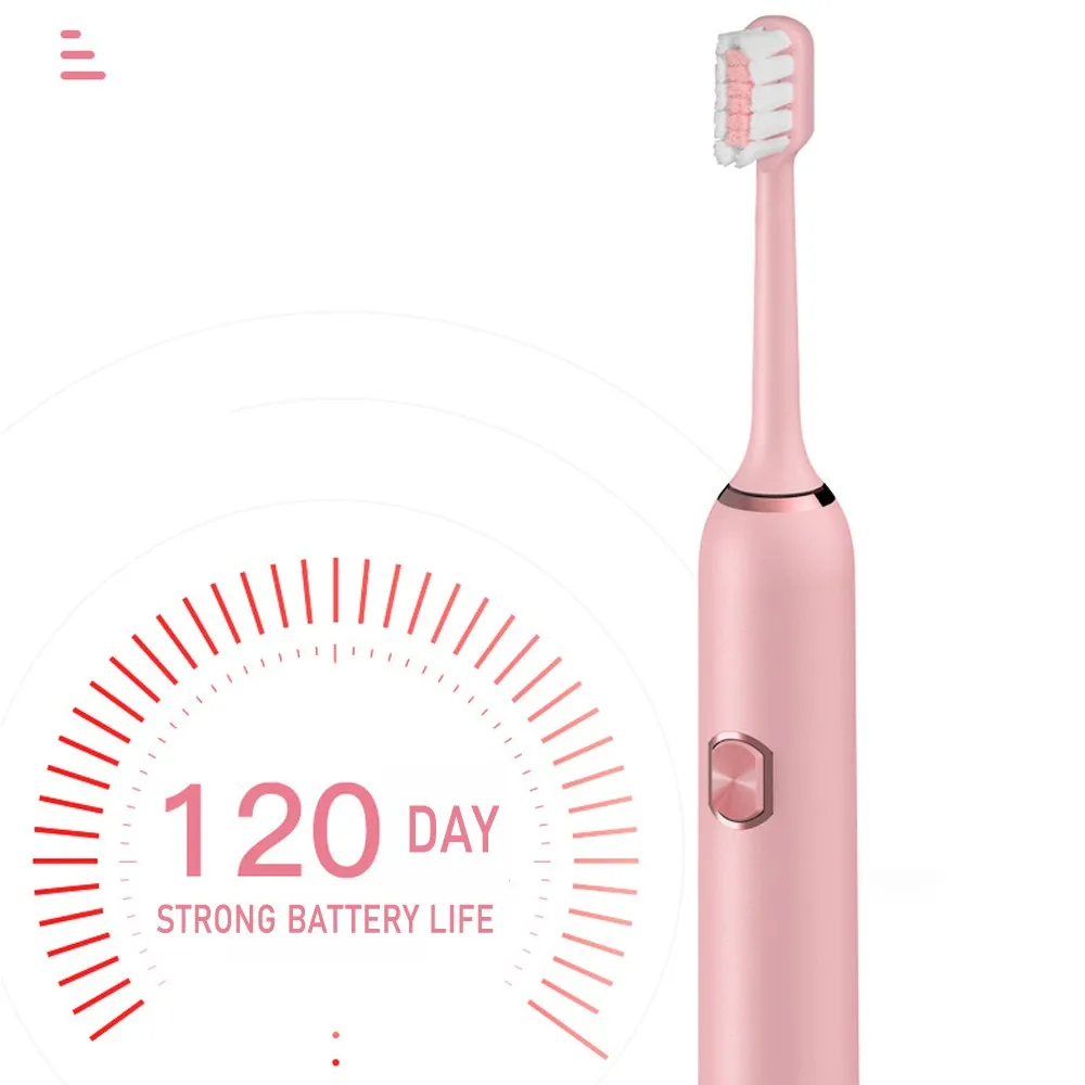 Cross-Border Sonic Electric Toothbrush for Men and Women Adult Non-Rechargeable Soft Fur Full-Automatic Waterproof Tootbrush enlarge