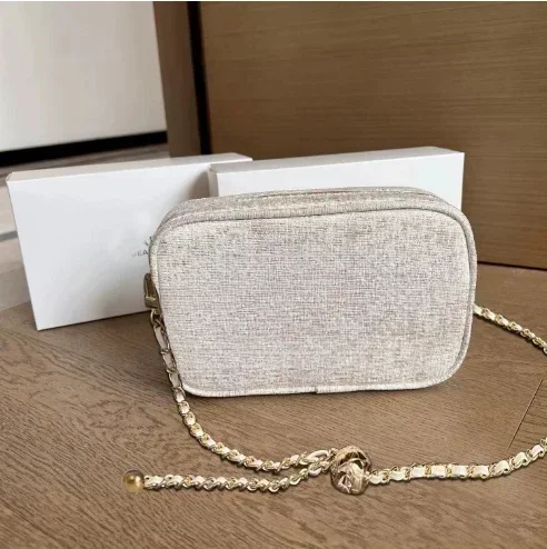 Beauty Limited Edition Christmas Denim Blue Glod Cosmetic Bag