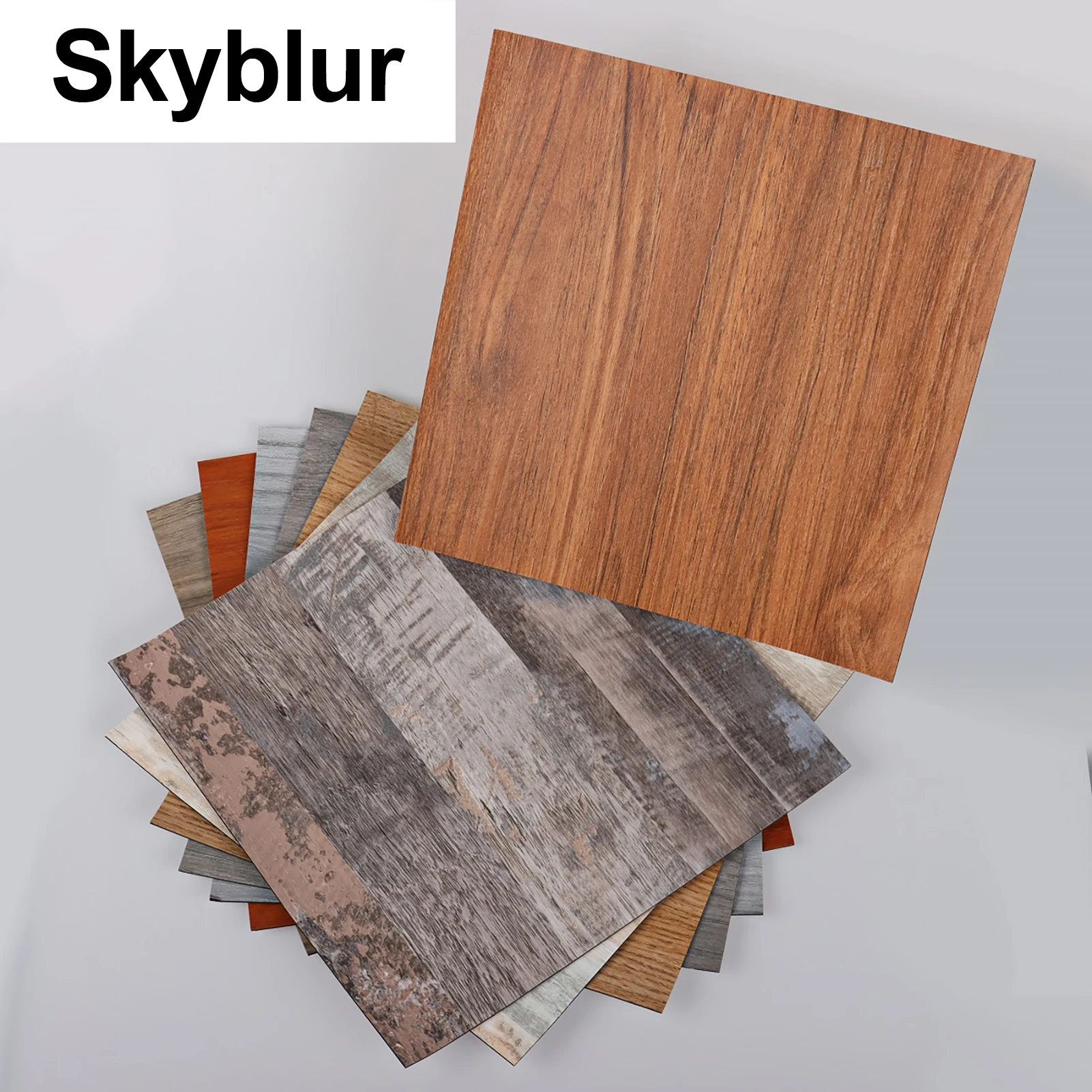 

Водонепроницаемая напольная плитка Skyblur, наклейка, Имитация древесины, мрамора, керамические самоклеящиеся виниловые обои, украшение для д...