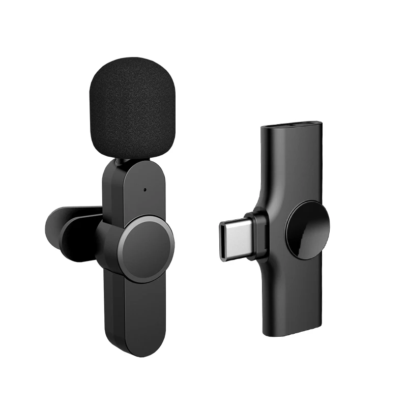 Microfone sem Fio Portátil Mini Microfone sem Fio para Streaming ao Vivo