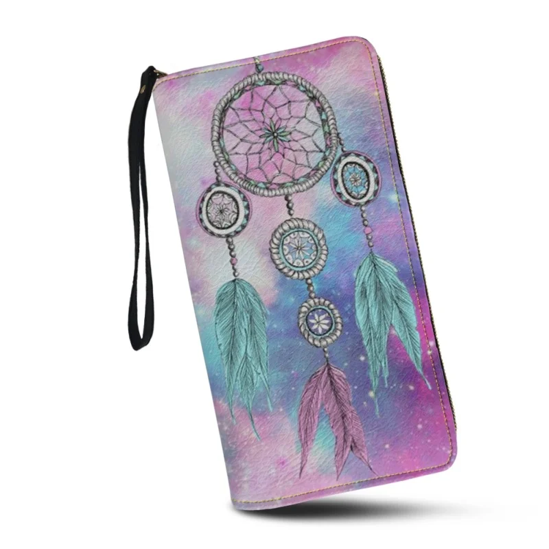 Belidome Galaxy Dreamcatcher Wristlet Clutch Cell Phone Wallet for Womens PU Leather Card Holder Multi Card Organizer Wallets