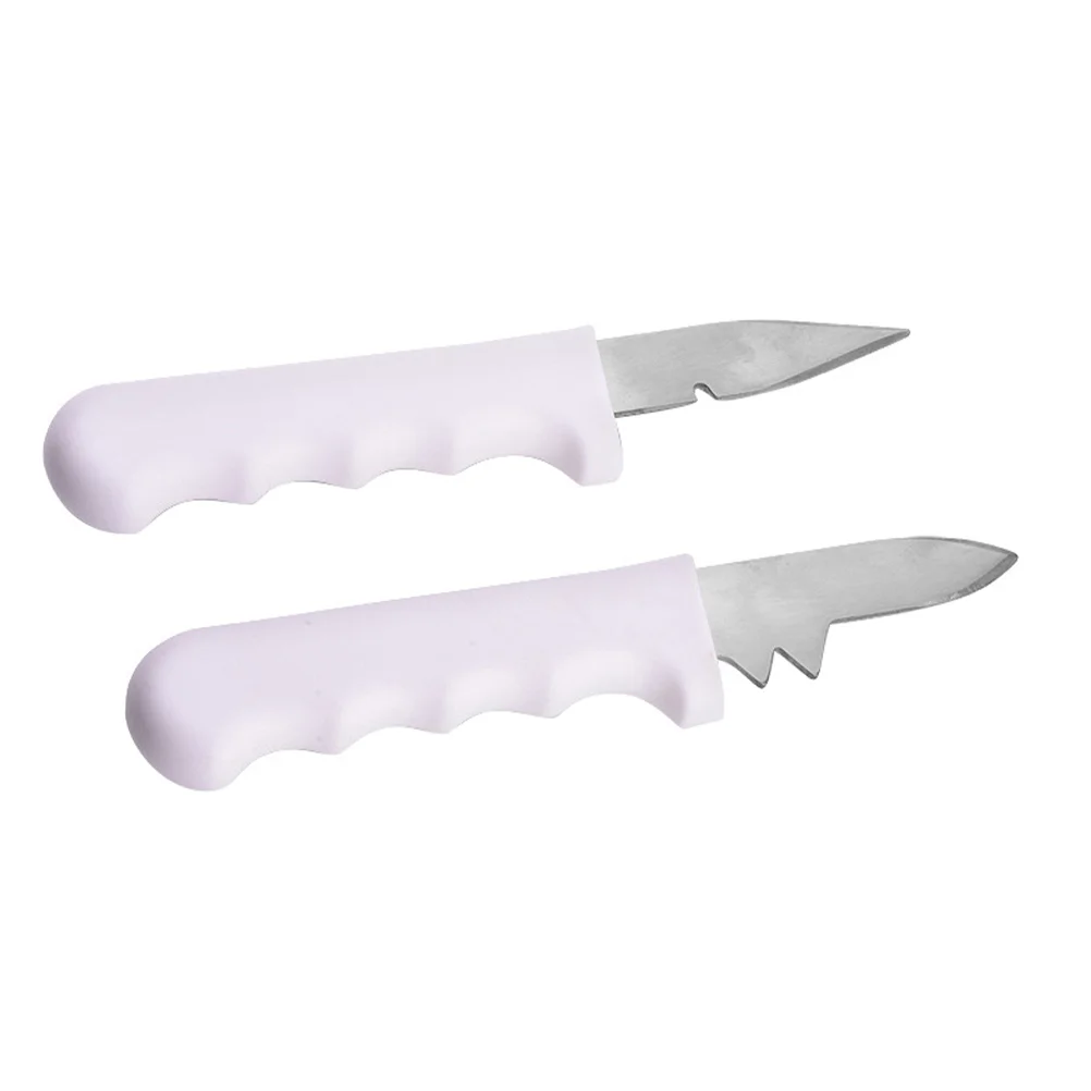 

2Pcs Professional Oyster Shuckers Durable Seafood Openers Scallop Opening Tools