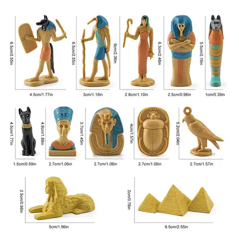 Египетский модель пирамиды Kit | Модель украшения из древнего Египта | Модель украшения ручной работы из искусственной культуры Сфинкса