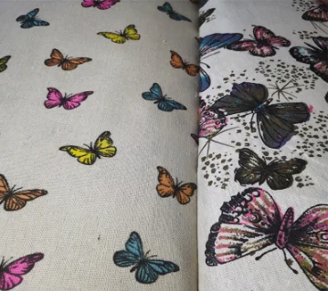 

100cm-150 Raw Cloth White Cloth Pure Cotton Polyester Hemp butterfly cotton hemp butterfly old coarse cloth Butterfly