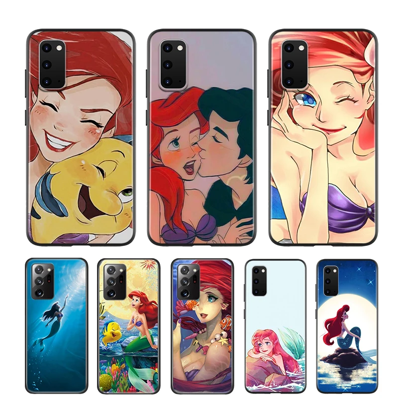 

Princess Ariel Disney For Samsung Galaxy S22 S21 FE Ultra Pro A03S A13 A53 A33 A03 M32 M22 M12 M52 A22 4G M21 Soft Phone Case