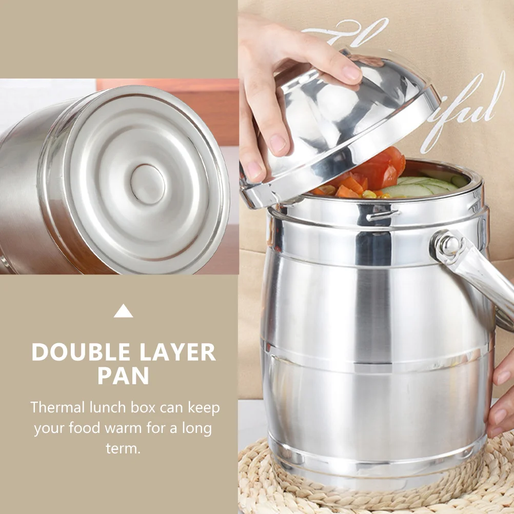 1 Набор изолированных пищевых емкостей Штабелируемый термоконтейнер для еды