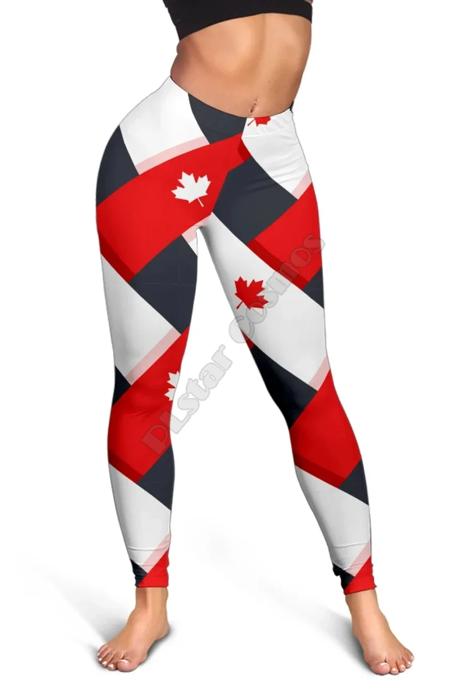 Canada Women's Legging - Canadian Pattern 3D Printed Leggings Sexy Elastic Female Skinny Leggings Gothic Yoga Leggings