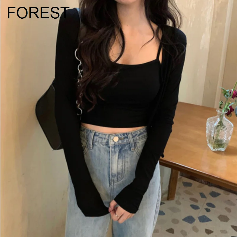 

Short Top Cardigan Sweater Women's Spring And Autumn Thin Knitted Cardigan 2021 New Slim Long Sleeve Crop Top Women