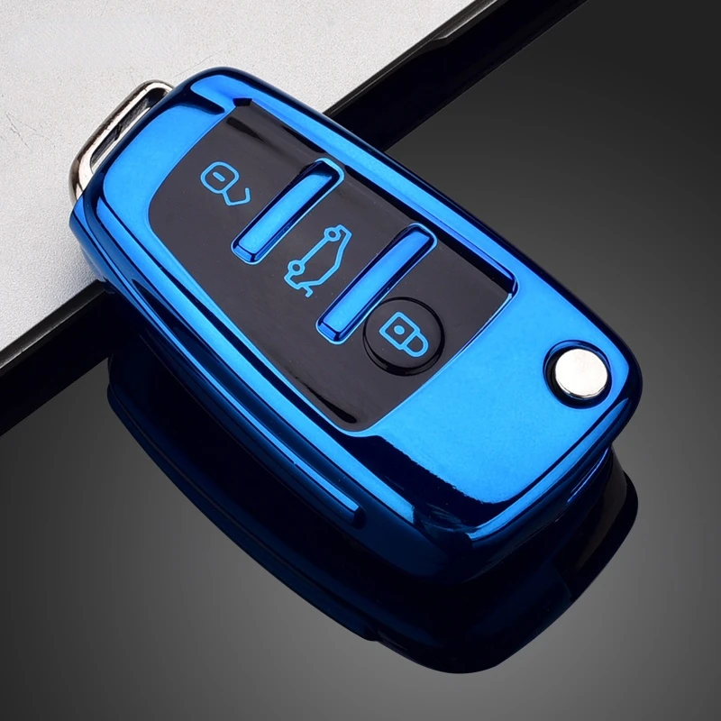 

Новый мягкий ТПУ чехол для автомобильного ключа с дистанционным управлением защитный чехол для Audi C6 R8 A1 A3 Q3 A4 A5 Q5 A6 S6 A7 B6 B7 B8 8P 8V 8L TT RS Sline