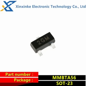 50PCS MMBTA56 2GM SOT-23 PNP 80V 500mA SMD Transistor