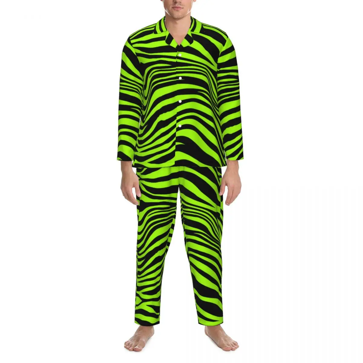 Пижамные комплекты Green Tiger Lines осенняя одежда с животным принтом милая мягкая для