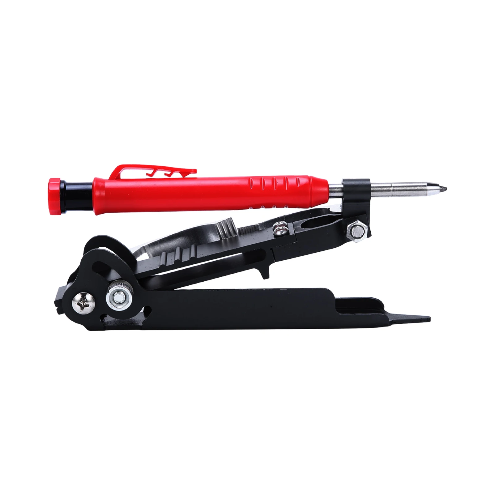 

Измерительный инструмент «сделай сам», точный портативный многофункциональный инструмент из алюминиевого сплава, легко носить с собой, карандаш с глубоким отверстием