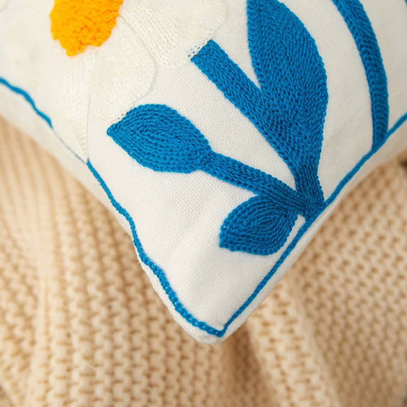 Ins Wind наволочка с небольшим цветочным узором для дома гостиной дивана модный