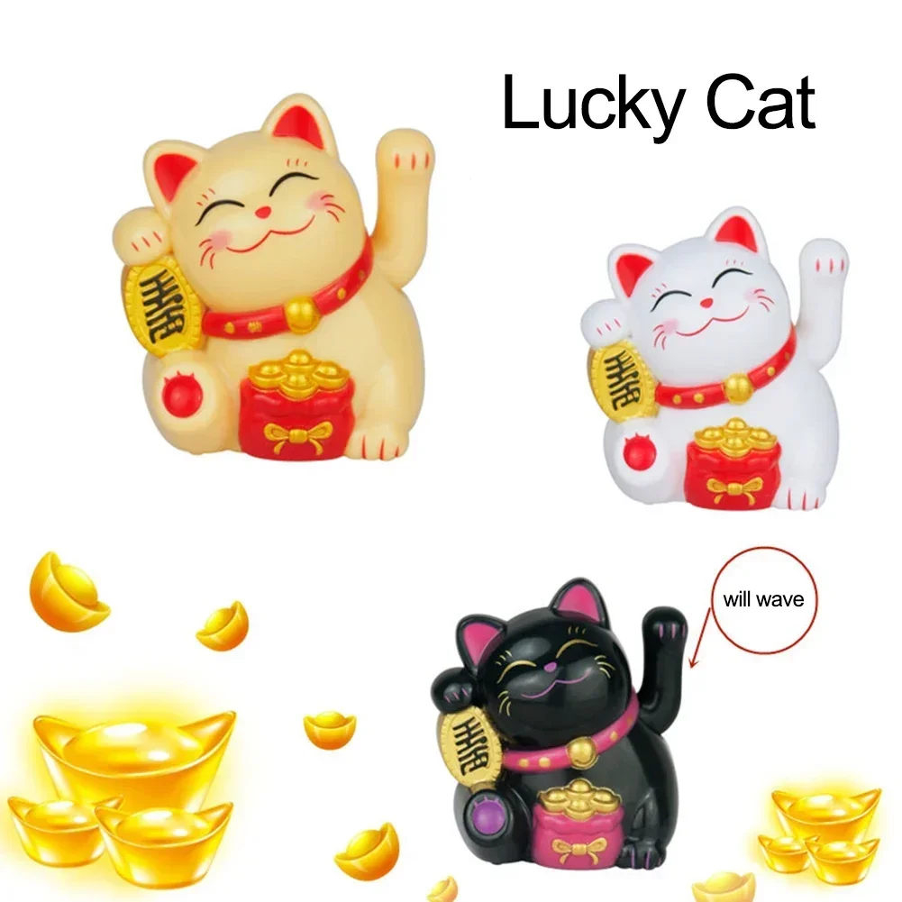 Украшение Lucky Cat мини-солнечная автоматическая размахивающая автомобили