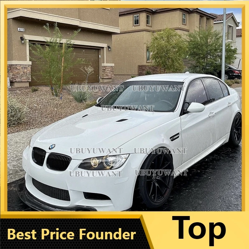 

2Pcs For BMW BMW E92 Coupe E93 REAL CARBON FIBER Car Styling Front Spoiler Anterior Front lip Bumper Protector 05-12