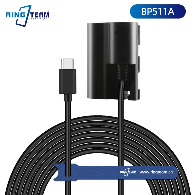 PD USB-C to DR-400 аккумуляторная батарея BP511 соединитель постоянного тока для силовых камер 10D 20D D0Da 30D 40D 5D 50D D30 D60