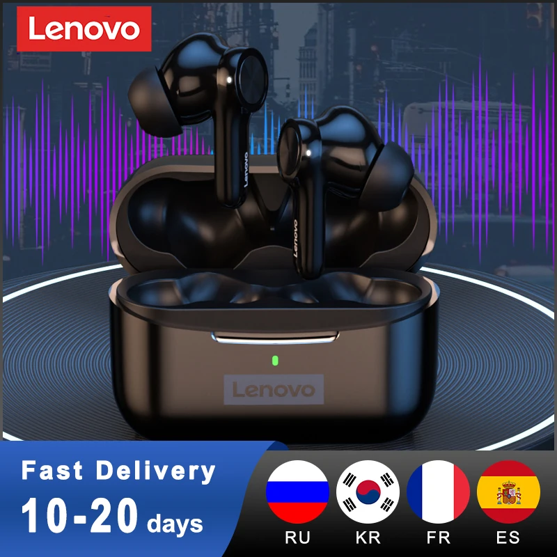 

Lenovo LP70 Wireless Noise Cancelling Headphones Bluetooth-Compatible With TWS Touch Earbuds Dual Mode Hi-Fi Gaming Headphones