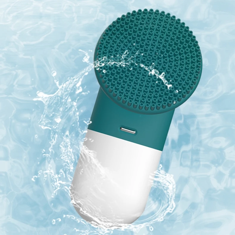 

2022 Custom Beauty Skin Care Wash Face Sonic Facial Cleansing Brush Soft Silicone