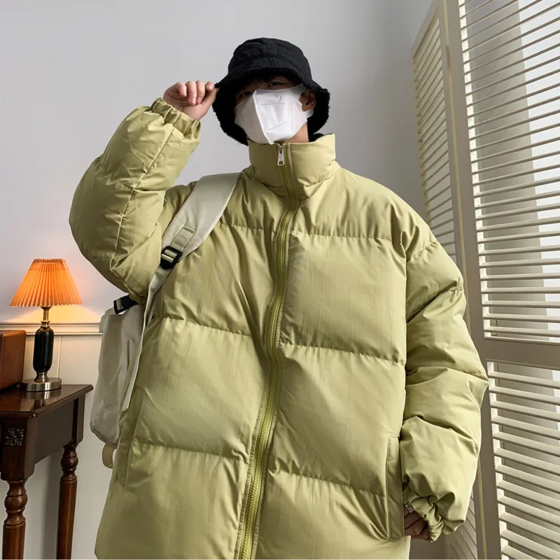 Winter Jacket Men Warm Fashion 6 Colors Casual Thickening Down Jacket Men Streetwear Loose Short Coat Mens Parker Clothes M-4XL