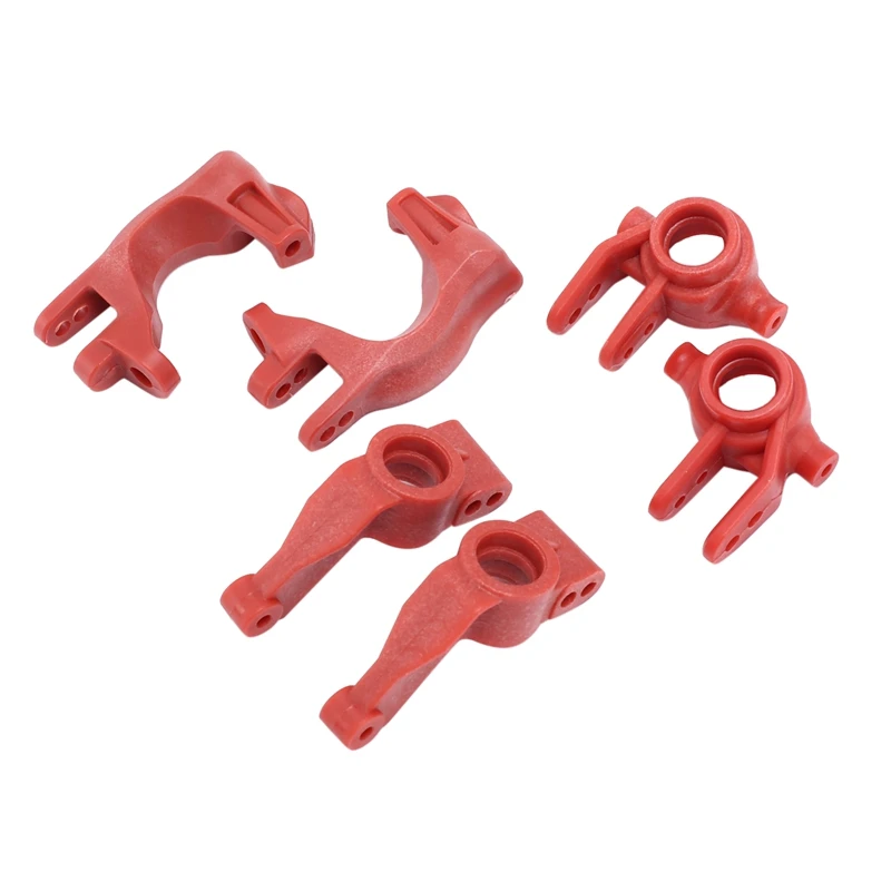 

6Pcs Front Steering Blocks Caster Block Rear Stub Axle For Traxxas Slash 4X4 VXL Remo Hobby 9EMO 1/10 RC Car Spare Parts