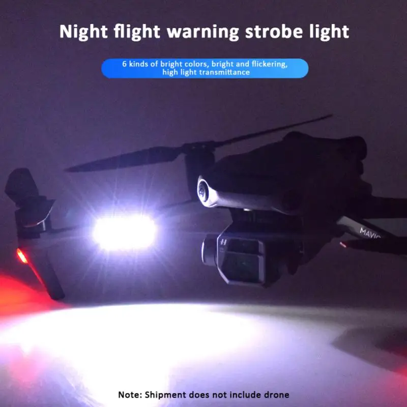 

3Modes Motorcycle Strobe Light UAV Flashing Light Turn Signal Lamp Safety Warning Lights Night Driving Indicate Lamp