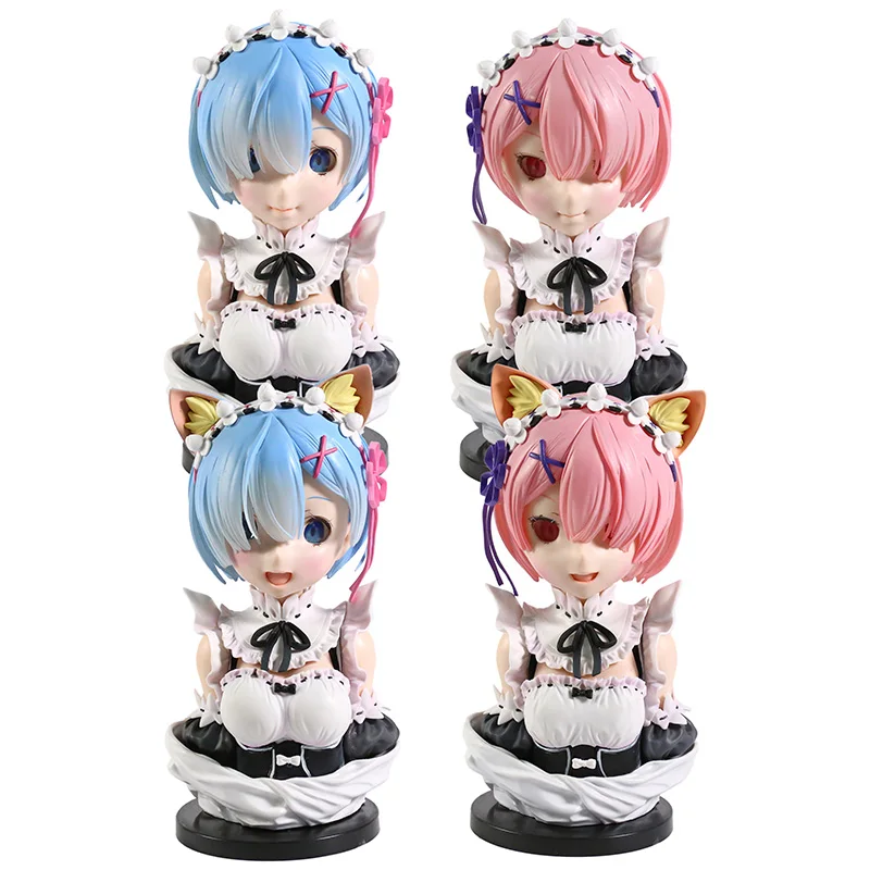 

Коллекционная Статуэтка из ПВХ Re Zero Rem Ram, коллекционная игрушка