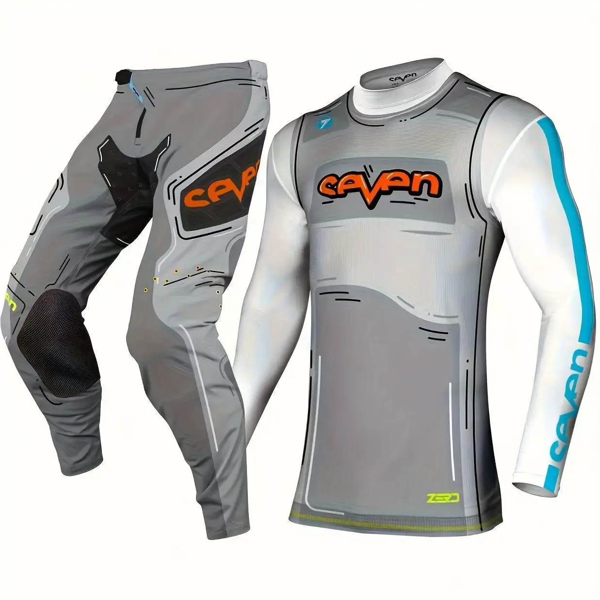 Фото Костюм-тройка 2025 HARD Wear Seven Mx Комплект снаряжения Offroad Moto Combo Эндуро Мотокросс Джерси и P Moto Racingwearobuy Одежда №4