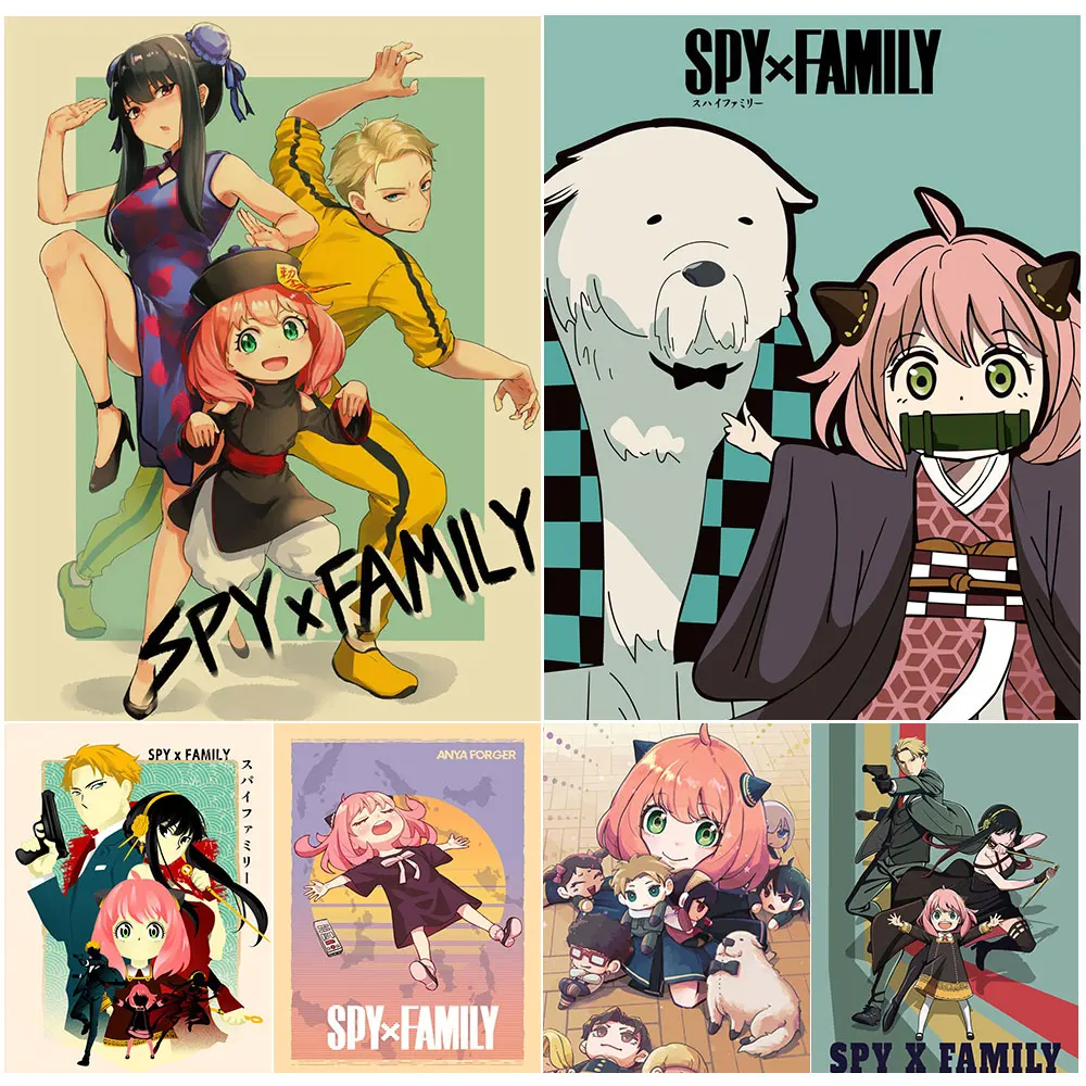 

FIYO Anime Spy x Family Diamond Embroidery Wall Art Full Drill Diamond Painting Japanese Manga Mosaic Picture Home Decoration