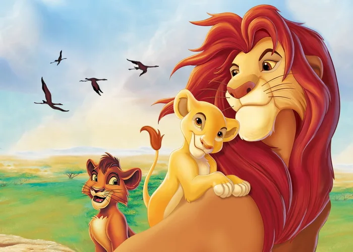 Фон с изображением короля льва для детского дня рождения